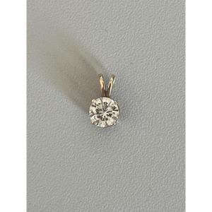 6485- Pendentif Or Jaune Diamant 0,60 ct
