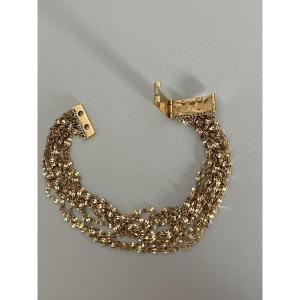6609- Bracelet Or Jaune 13 Branches