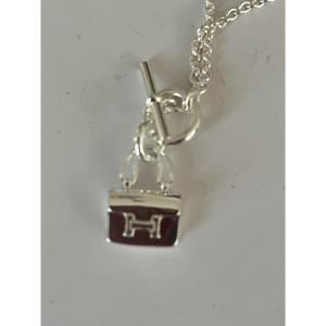 6920- Hermes Amulets Silver Pendant