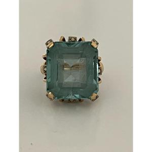 6958- Yellow Gold Tourmaline Cocktail Ring