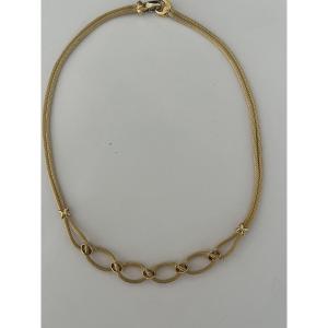 7057- Collier Souple Or Jaune