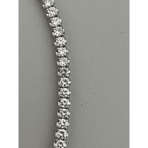 6151- Bracelet Rivière Or 18k Diamants 7,00 ct