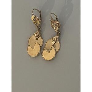 7325 - Vintage Yellow Gold Earrings