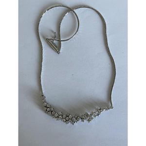 6241 - Collier Or Gris Diamants 2,00 ct