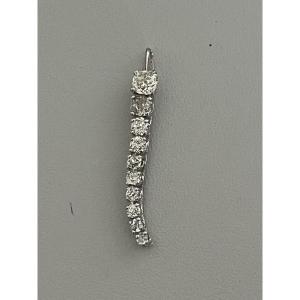 7202A- Pendentif Or Gris Diamants 0,70 ct