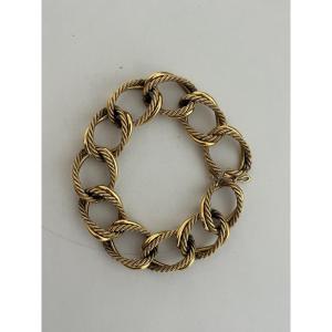 4858- Bracelet Or Jaune Torsadé