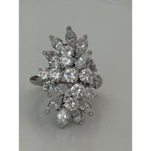 7923 - White Gold Bouquet Ring With 2.50 Ct Diamonds
