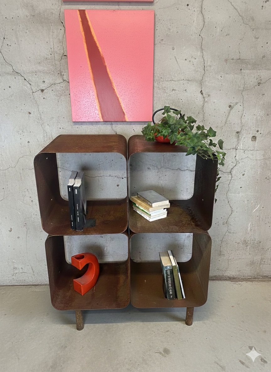 Vintage Brutalism Cabinet, 1970s-photo-4