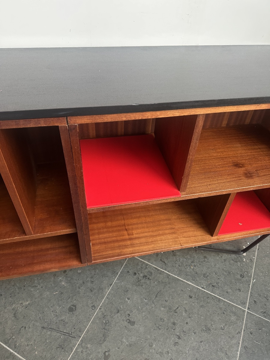 Vintage Vinyl Record Cabinet, 1960s-photo-4