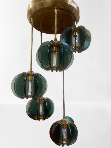 Lustre De Gino Paroldo Pour Fontana Arte 
