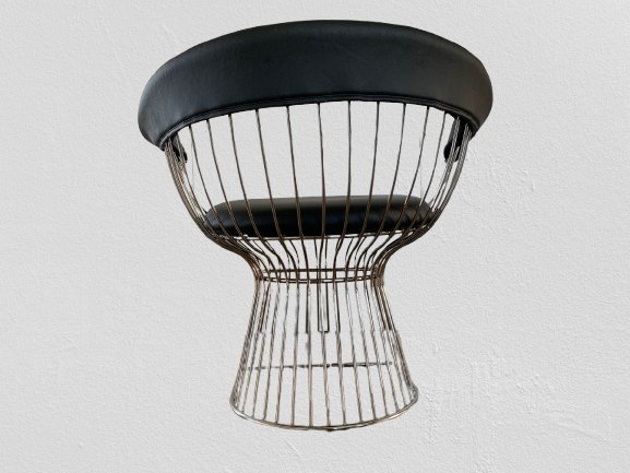 Chaises En Fil De Fer De Style Platner -photo-3