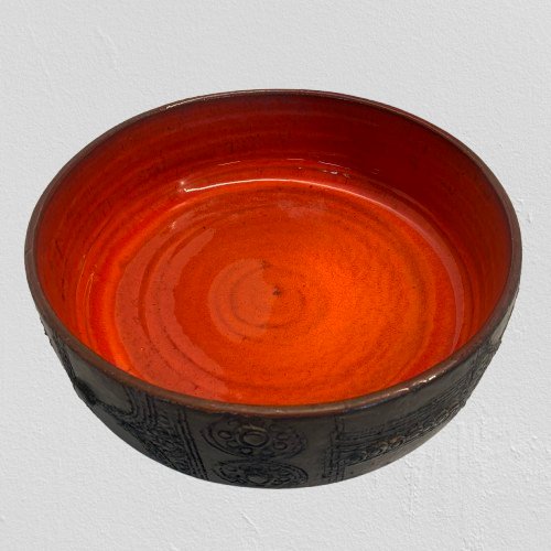 Glazed Ceramic Amphora Bowl -photo-4