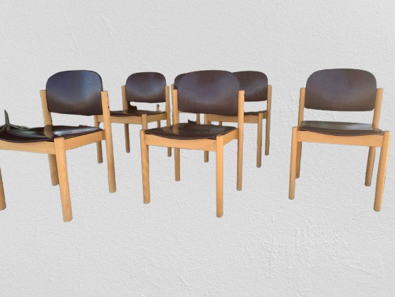 Set Of 6 Kusch + Co Designer Chairs, Model 5400/2-photo-3