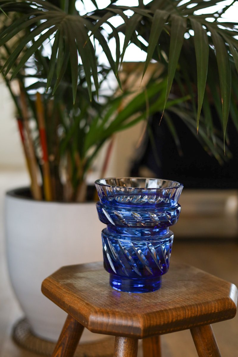 Vases En Cristal Val Saint Lambert-photo-3
