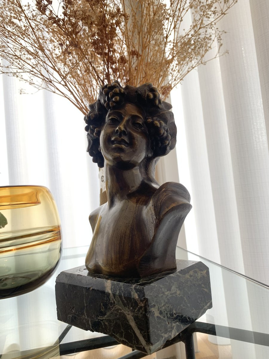 Buste De Flore Par Jef Lambeaux-photo-2