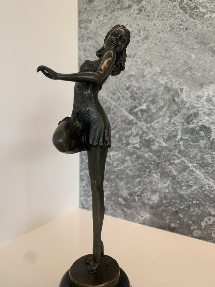 Bronze Sculpture Of Dancer Bruno Zach -photo-5