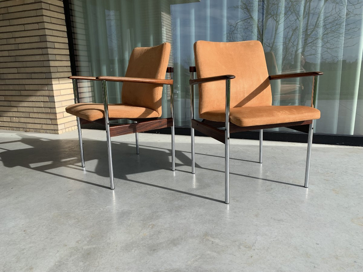 Armchairs By Sven Ivar Dysthe For Thereca -photo-3