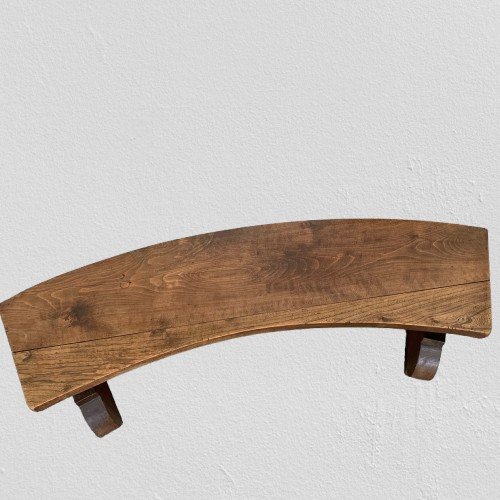 Antique Oak Bench -photo-5
