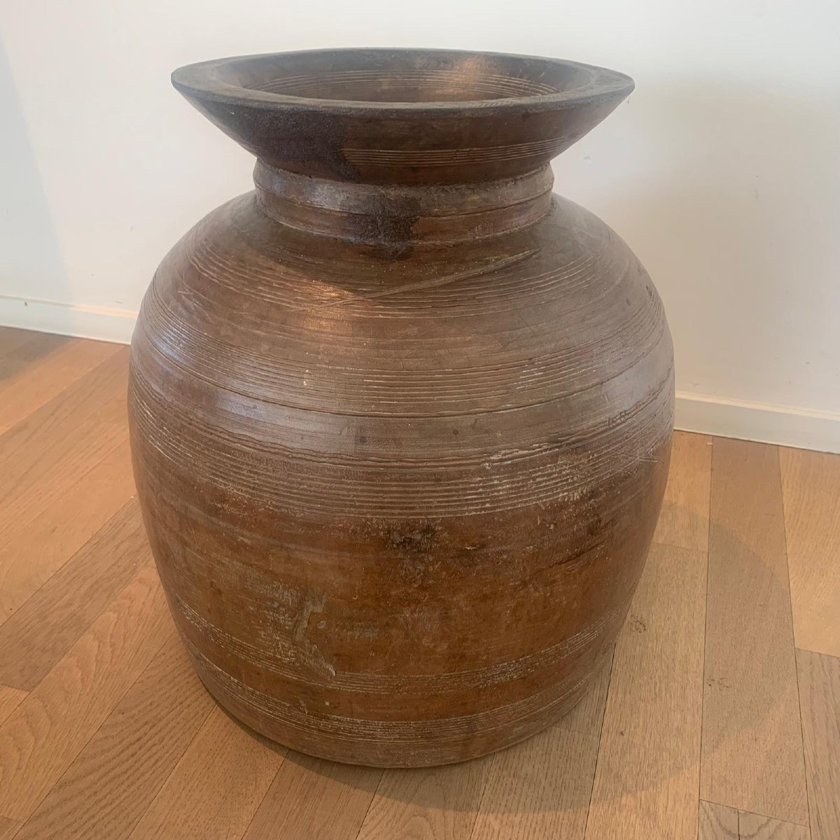 2 Antique Wooden Pitchers  -photo-3