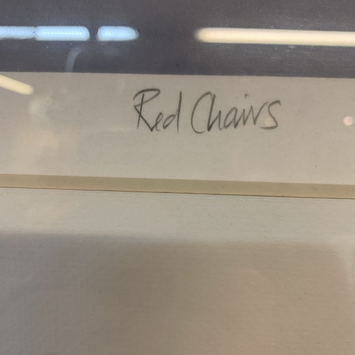 Lithographie « Chaises Rouges » d'Ole Kurtzau "-photo-2