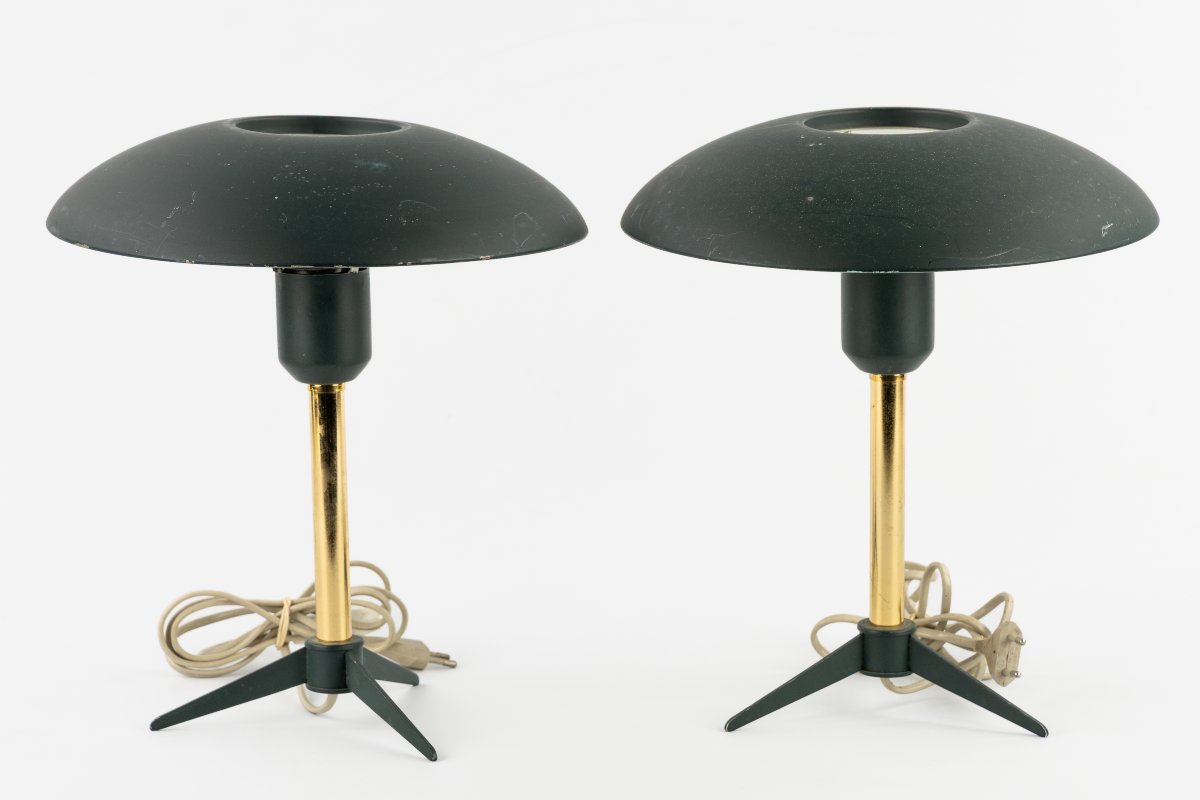 Paire de lampes de table Minou par Louis Kalff pour Phillips-photo-1