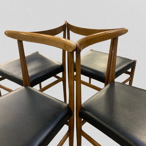 Set Of 6 Designer Dining Room Chairs-photo-3