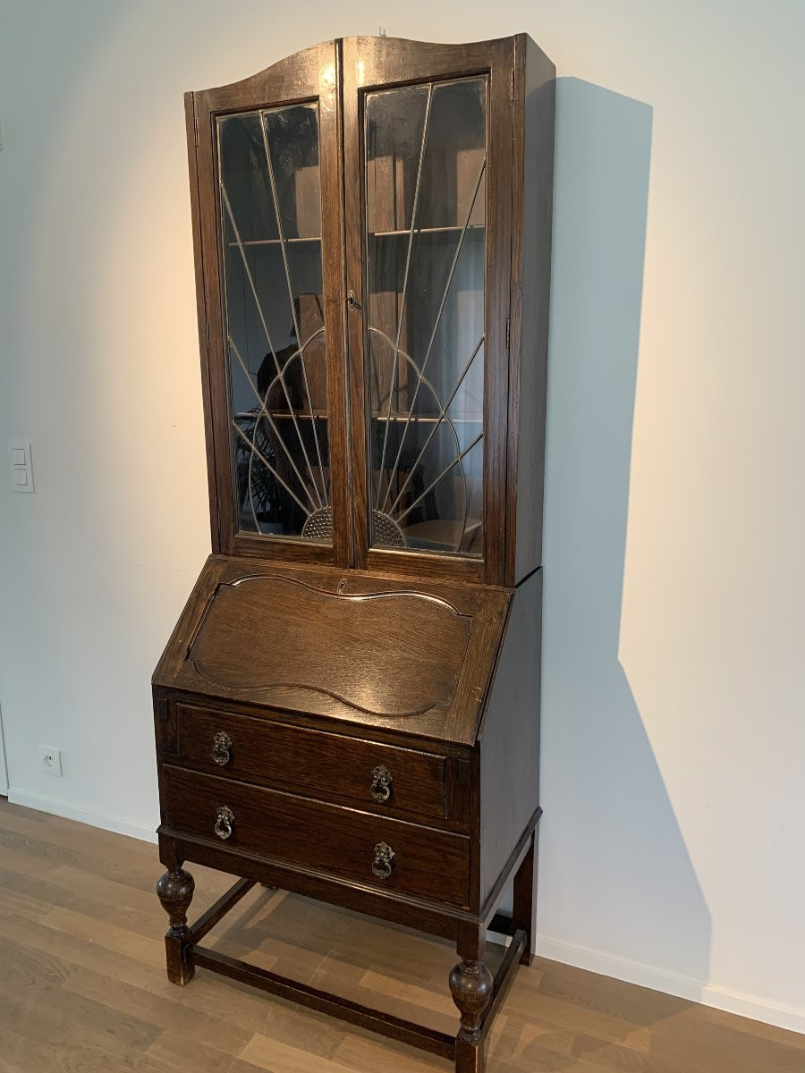 Display Cabinet Withwriting Desk-photo-1