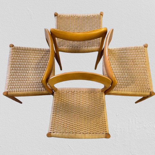 Ensemble de 8 chaises de Niels Otto Møller pour J.L. Møllers Møbelfabrik  -photo-7