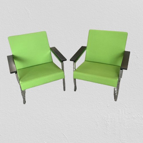 Model 30 Armchairs By Gijs Van Der Sluis For Van Der Sluis Meubelen Culemborg-photo-2