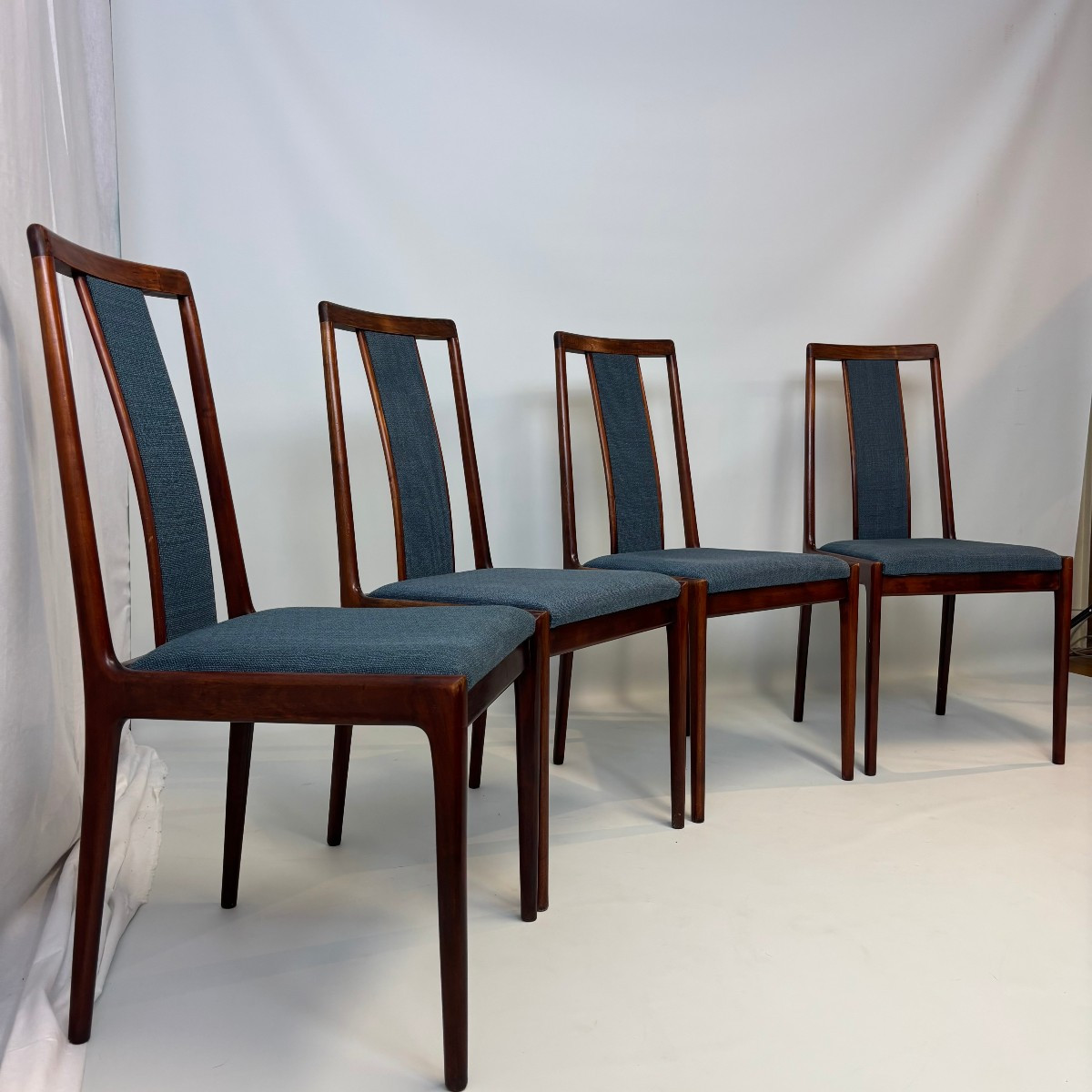 Chaises de salle à manger moderniste de Lübke Möbel