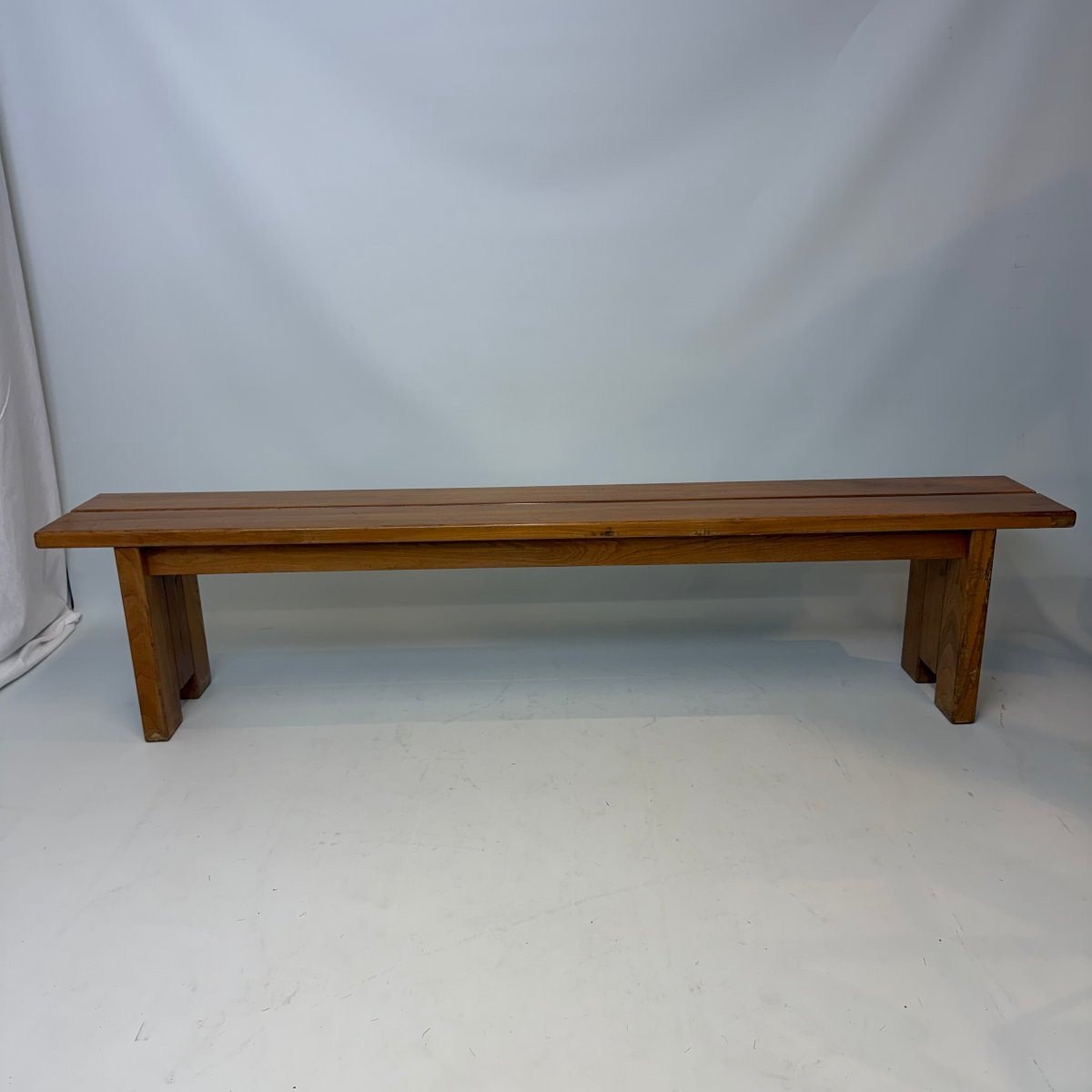 Brutalist Bench Made Of Elm Planks-photo-2