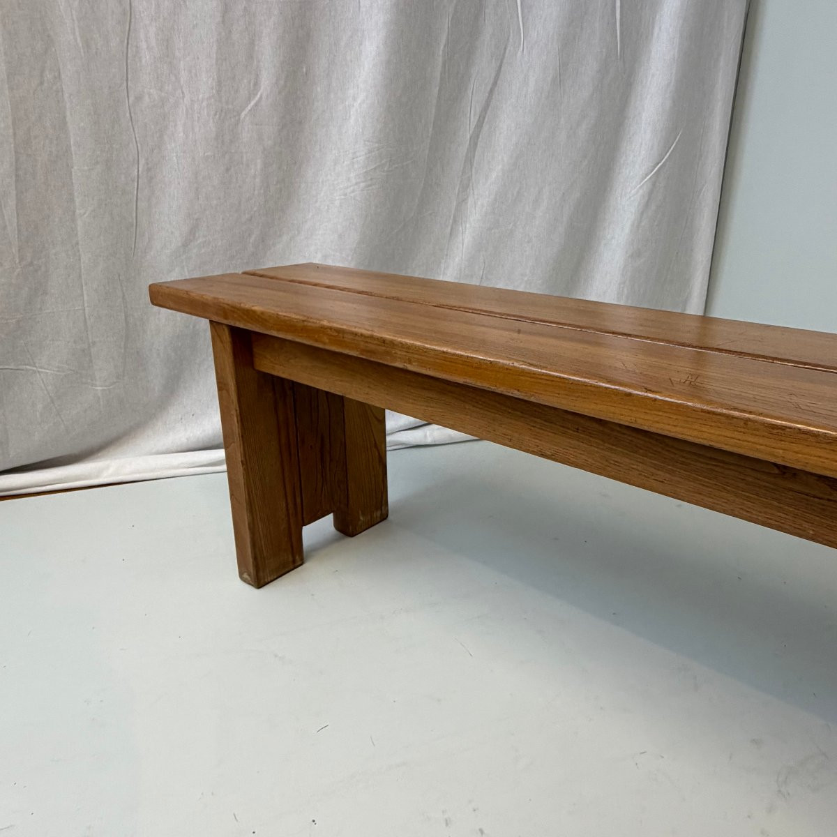 Brutalist Bench Made Of Elm Planks-photo-3