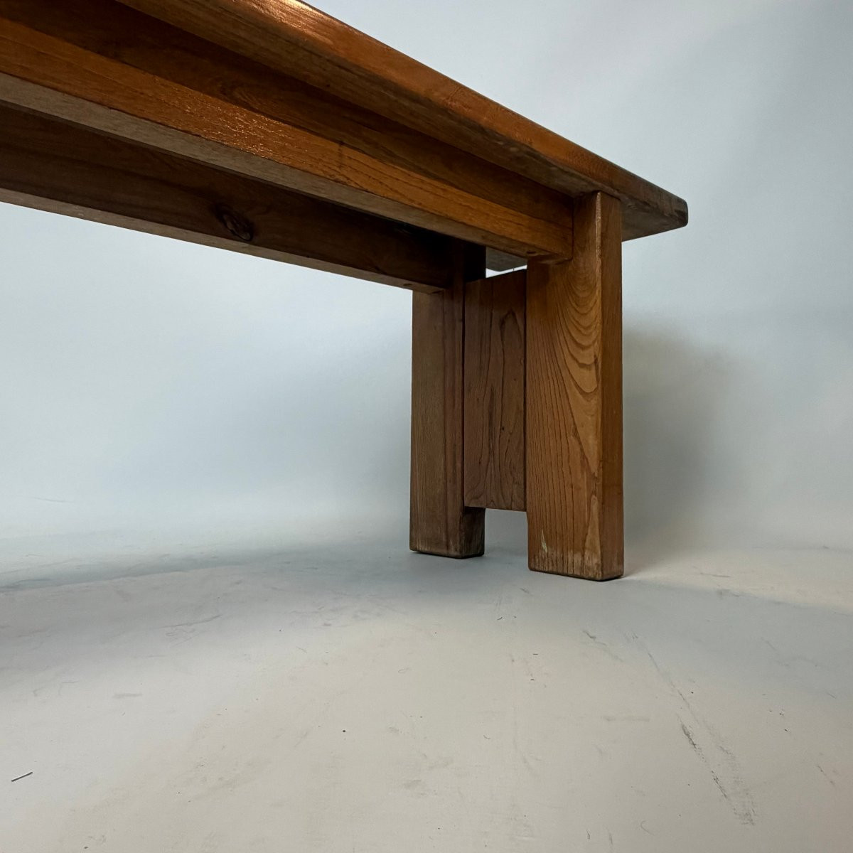 Brutalist Bench Made Of Elm Planks-photo-4