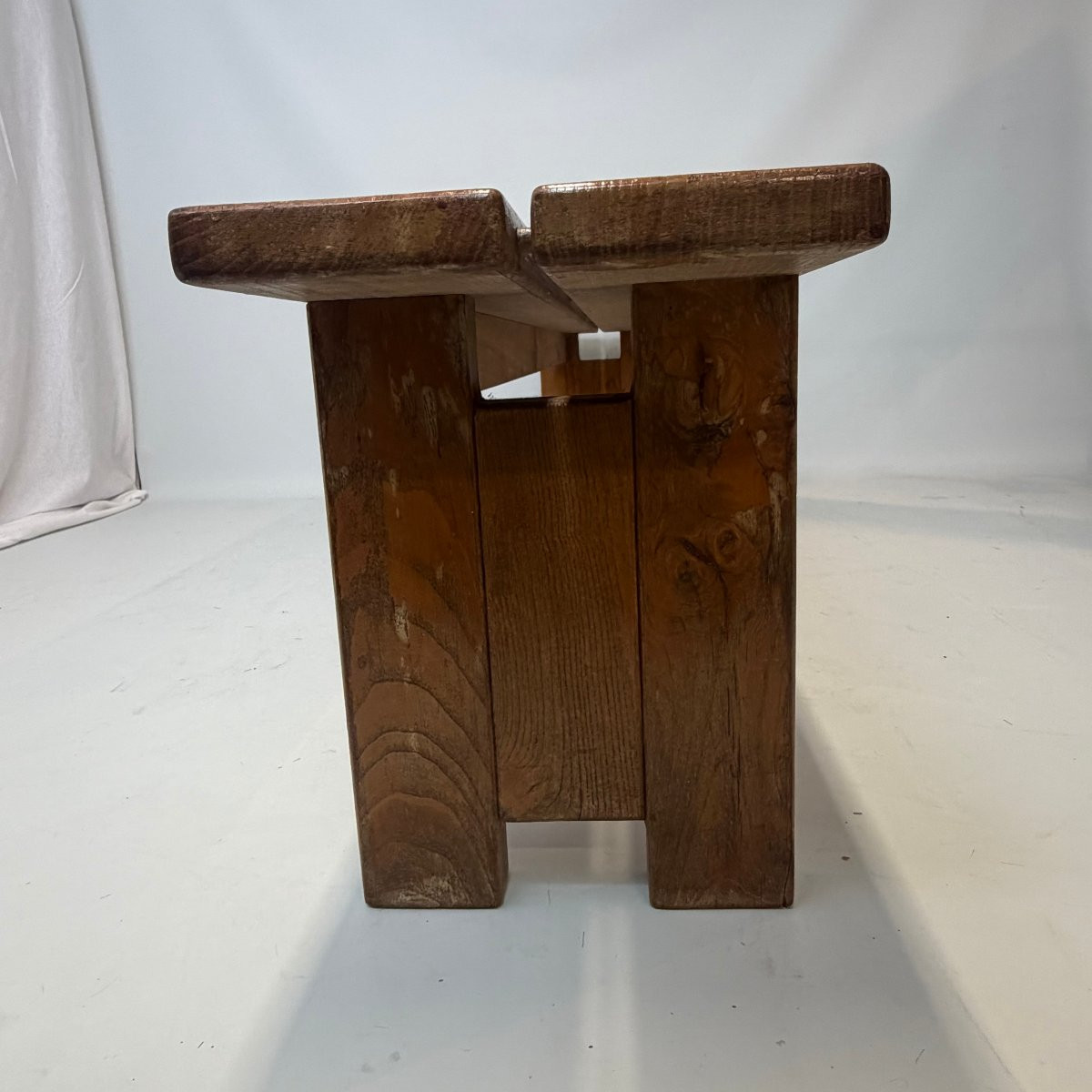 Brutalist Bench Made Of Elm Planks-photo-7