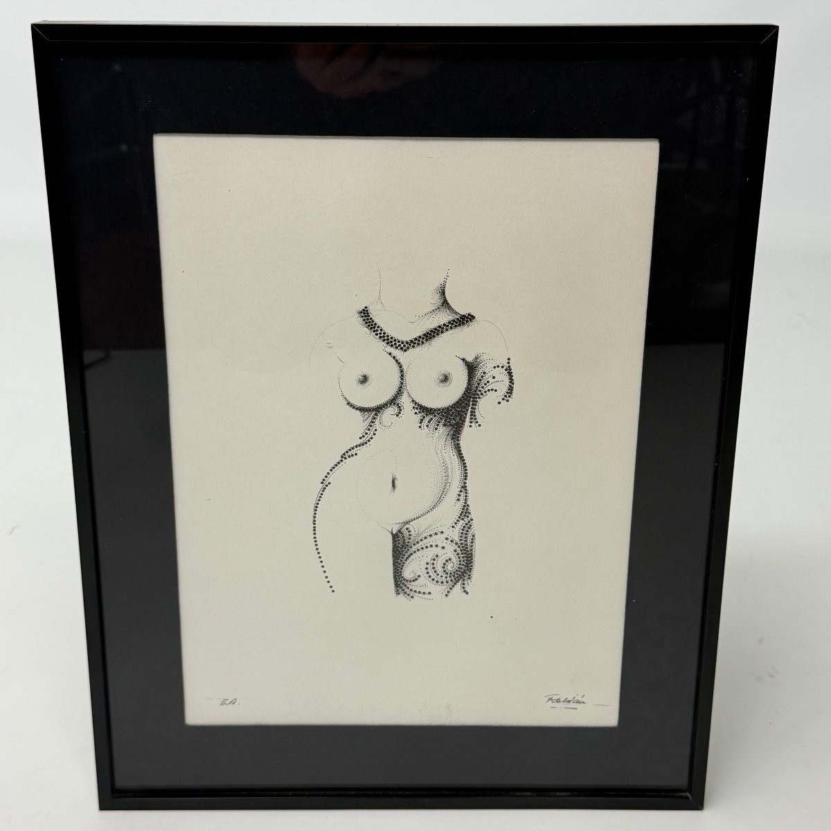 Nu pointilliste par Modeste Roldan -photo-4