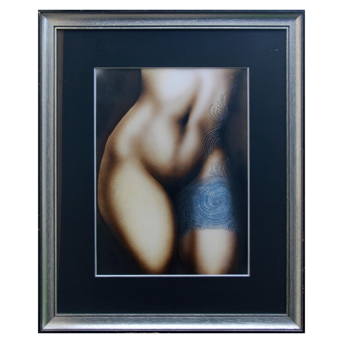 Huile sur papier par Modeste Roldan