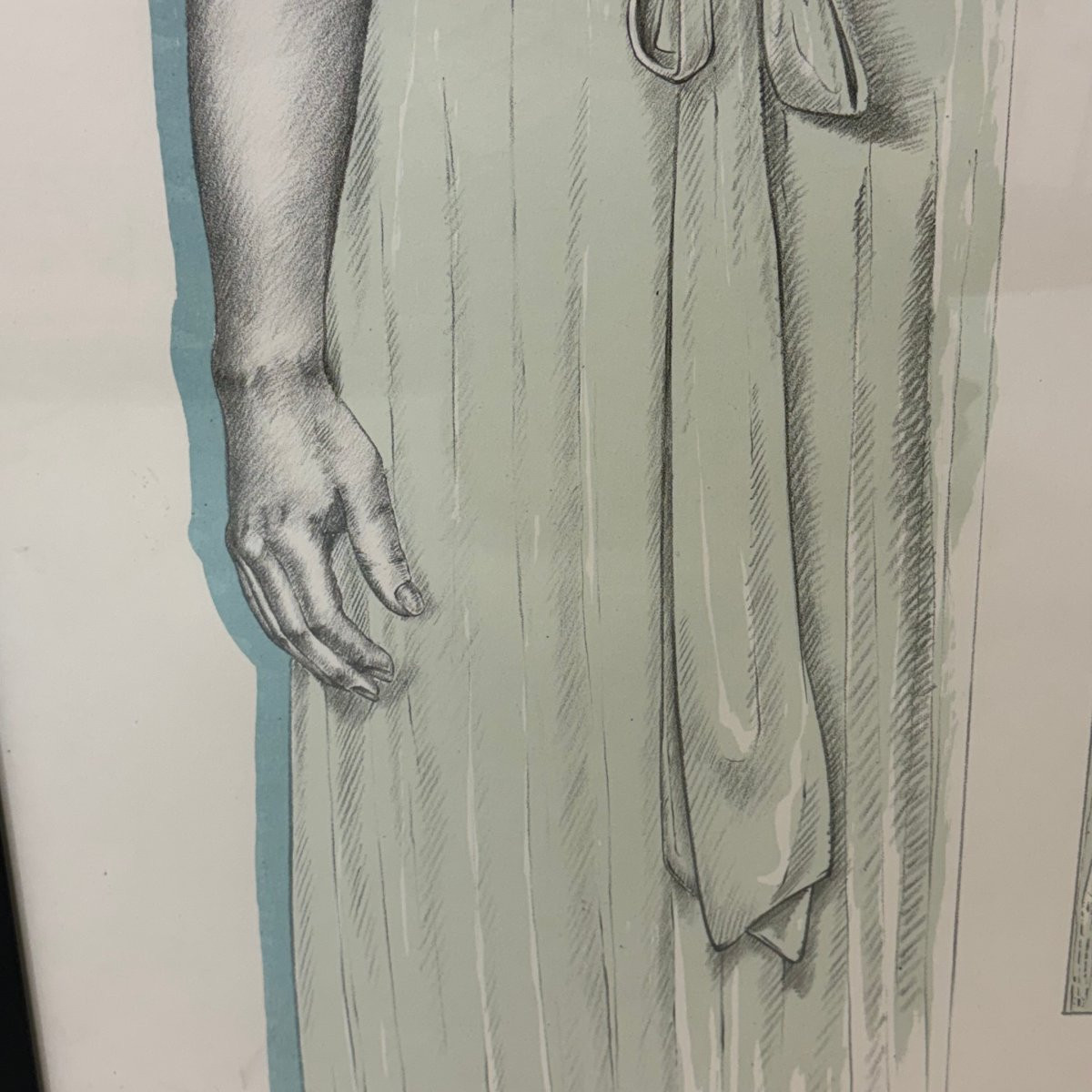 Lithographie d'un nu féminin par Eddy Thomas -photo-2