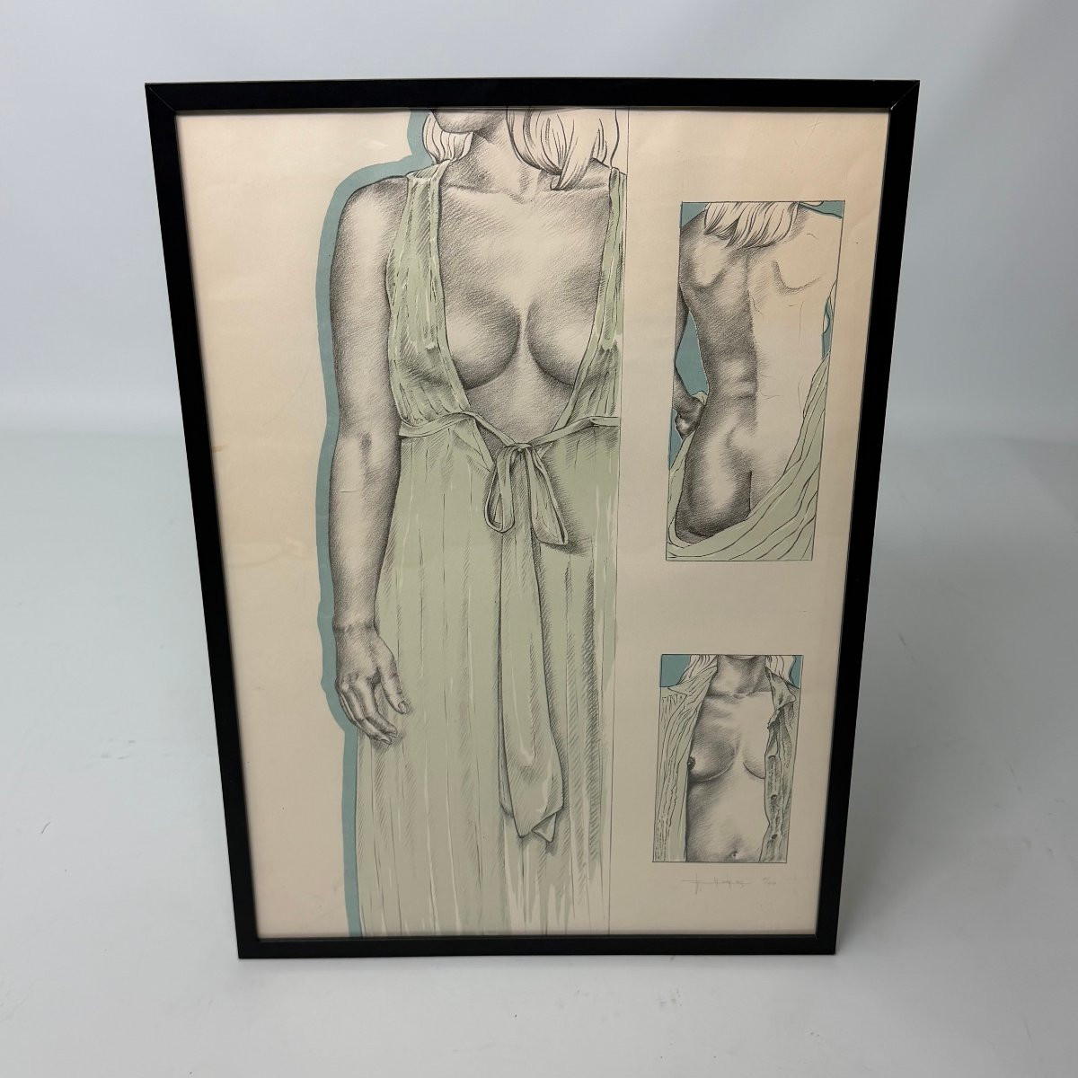 Lithographie d'un nu féminin par Eddy Thomas -photo-8