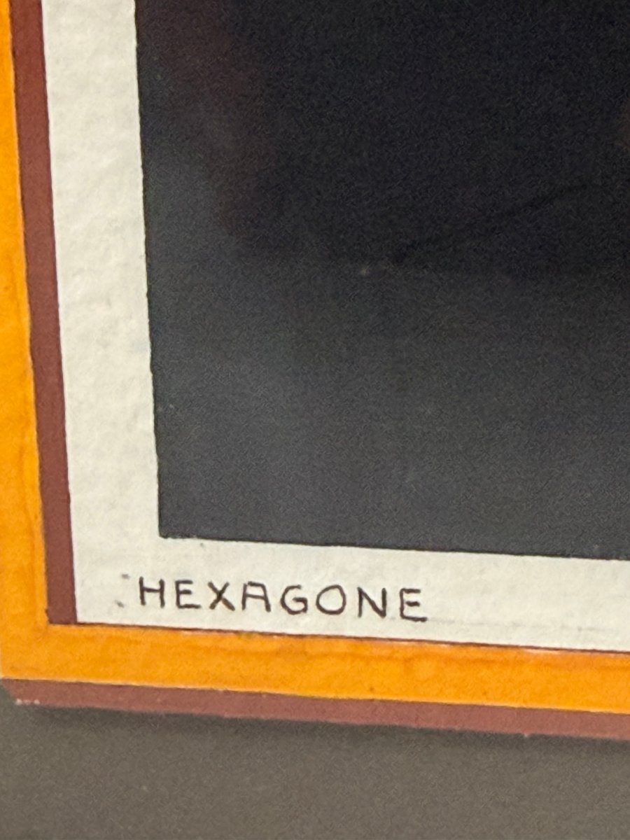 Op art « Hexagone » par Enrico-photo-1