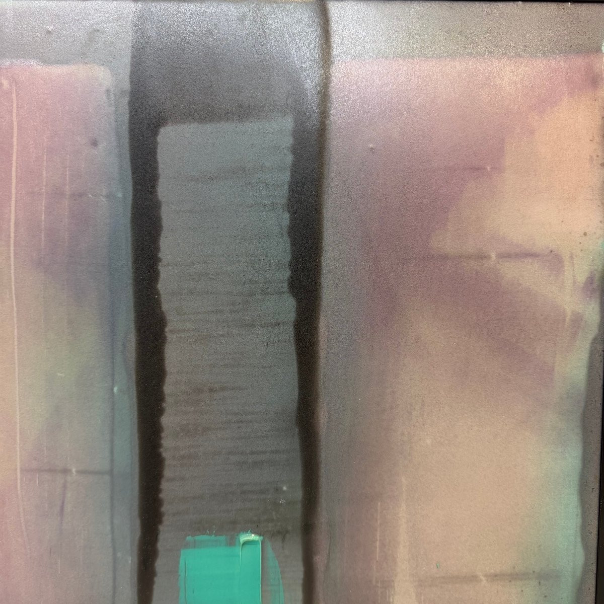 « Turquoise », huile sur panneau par Christine Ravaux-photo-4