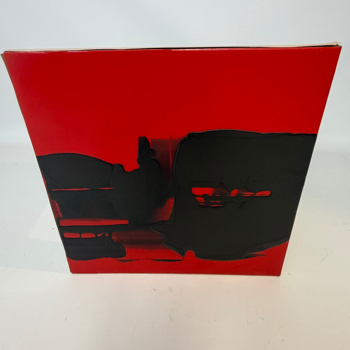 « Noir et rouge », huile sur panneau de Christine Ravaux-photo-2