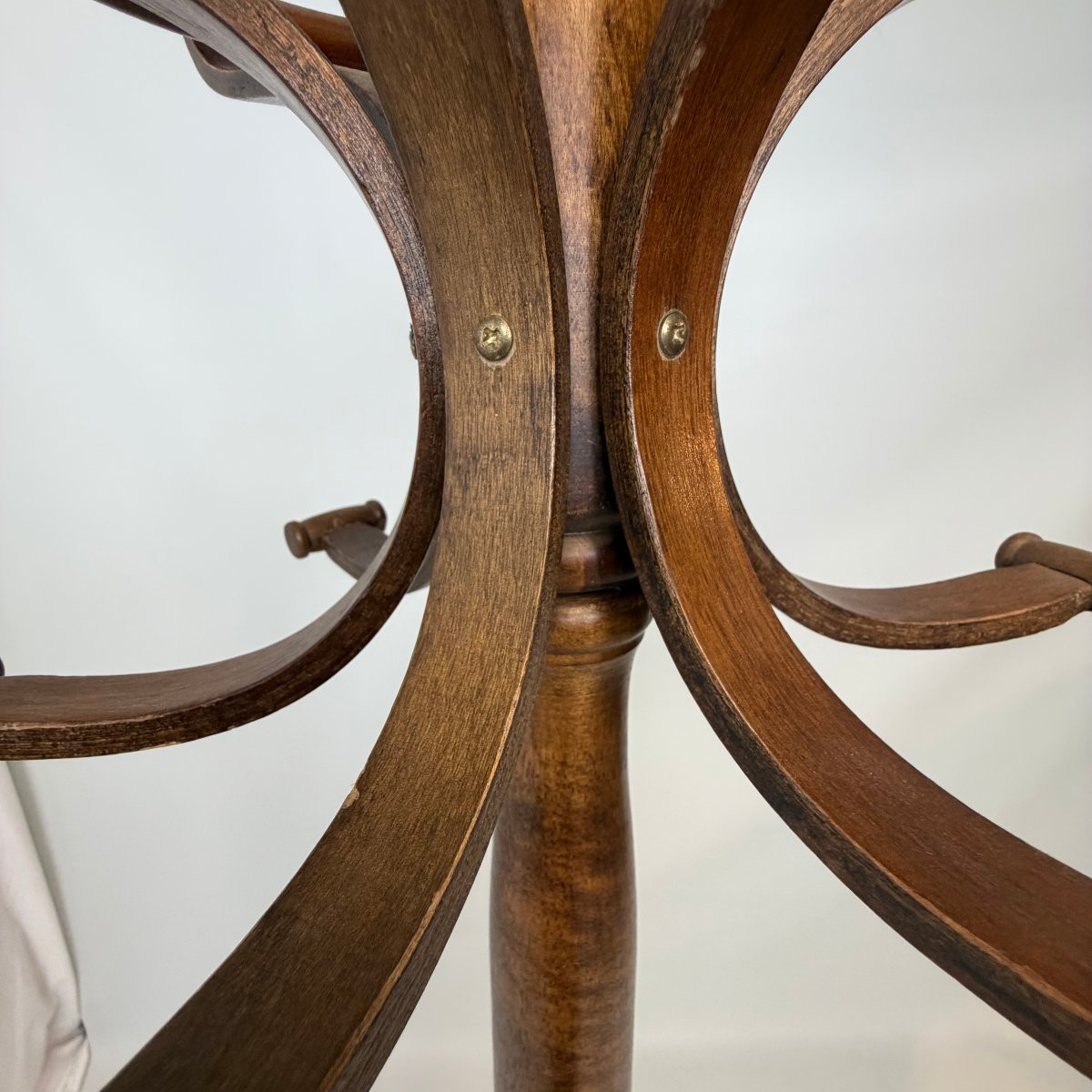 Porte-manteau en bois courbé de style Thonet « Perroquet »  -photo-1