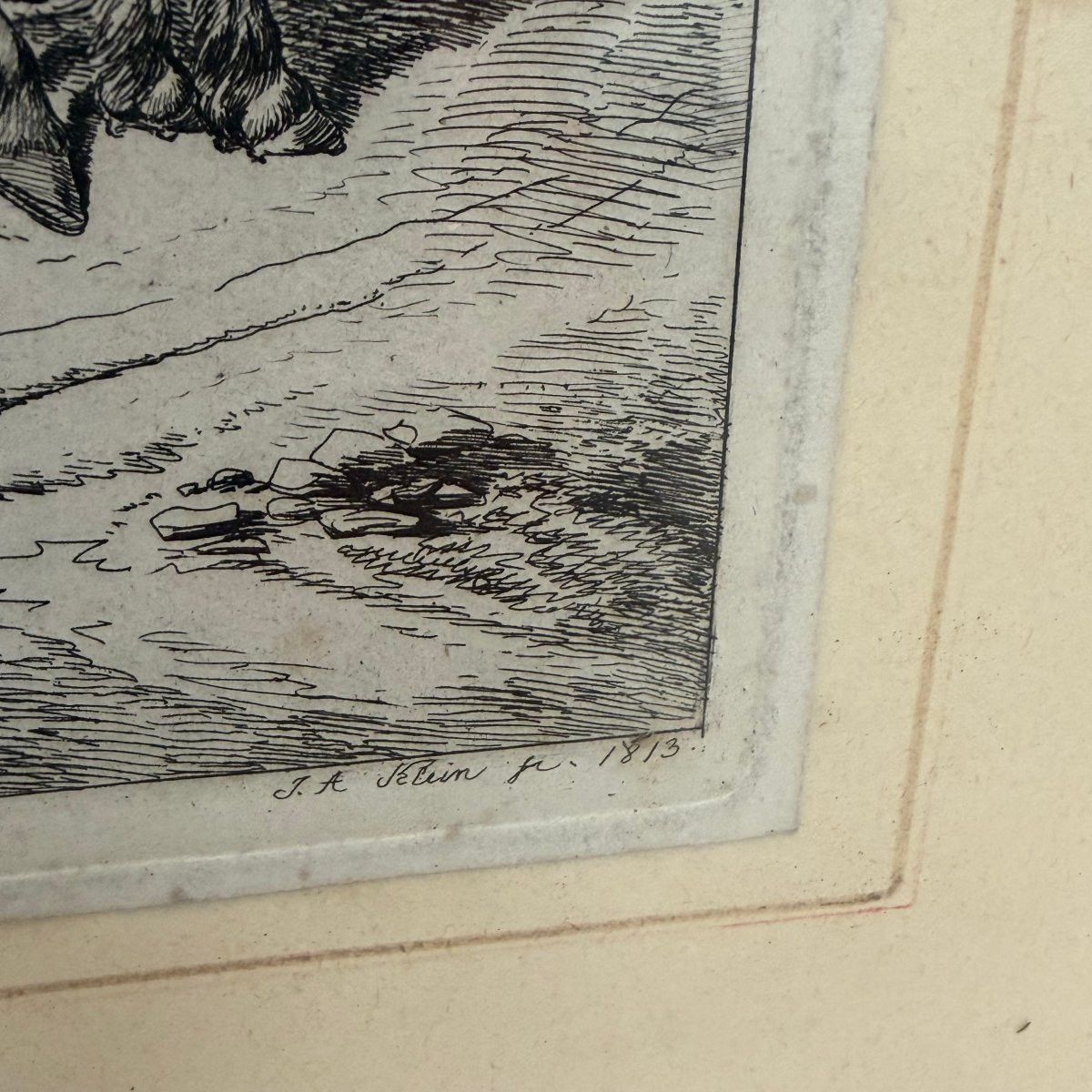 Gravure « Les cultivateurs de choux autrichiens » de Johann Adam Klein-photo-5