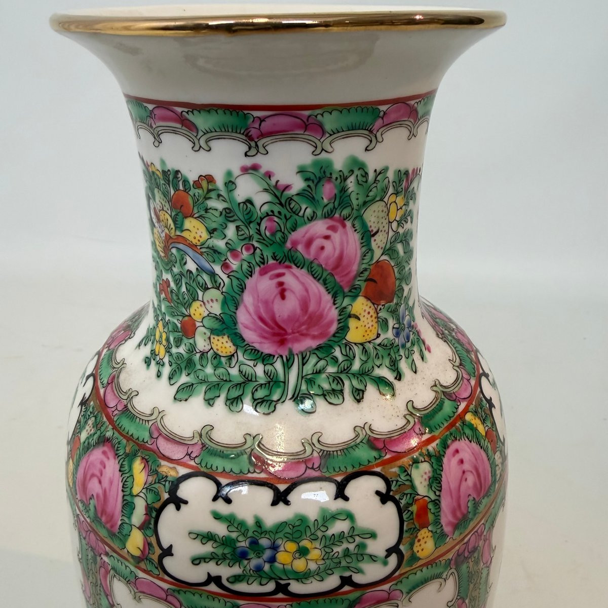 Porcelain Vase With Gilded Rim-photo-1