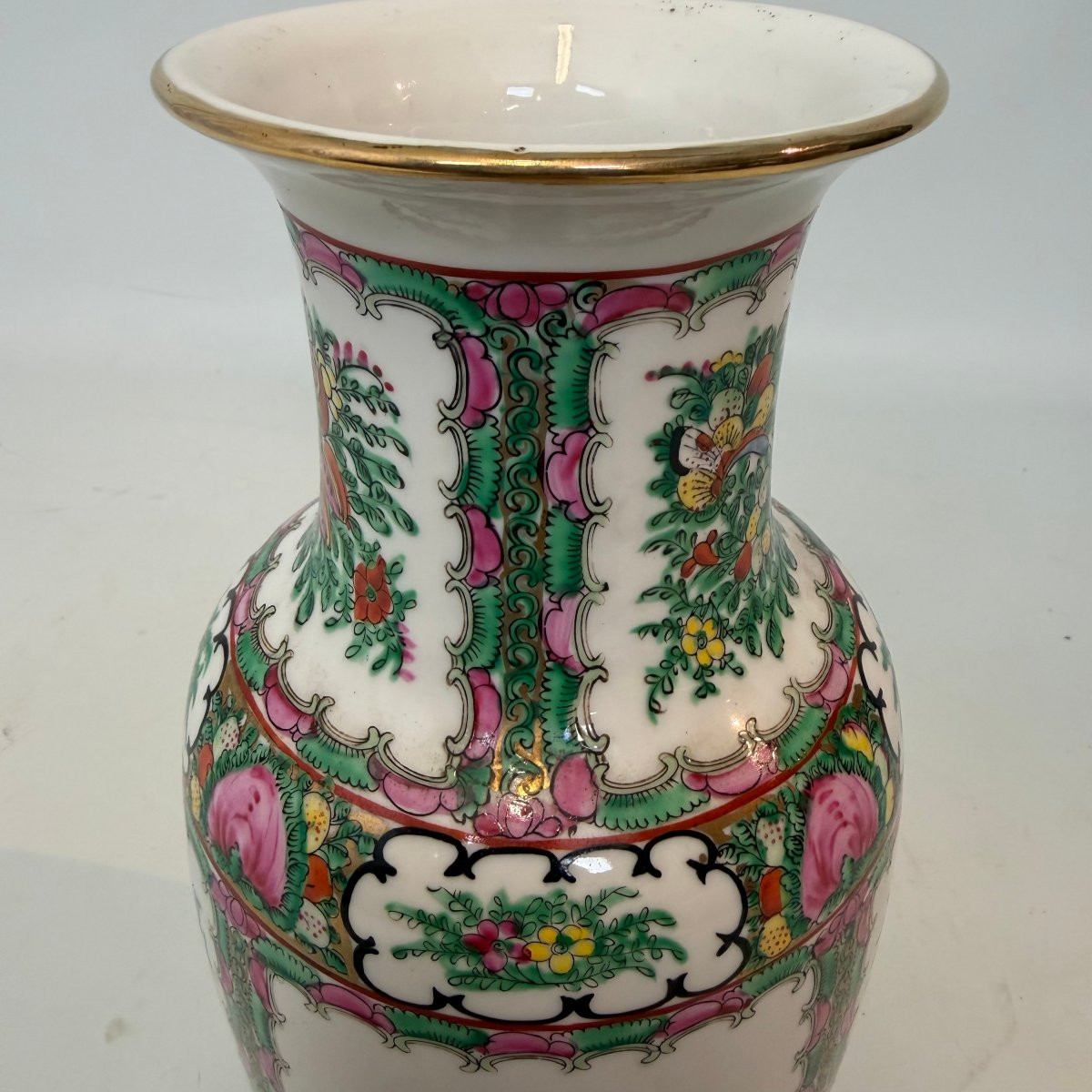 Porcelain Vase With Gilded Rim-photo-3