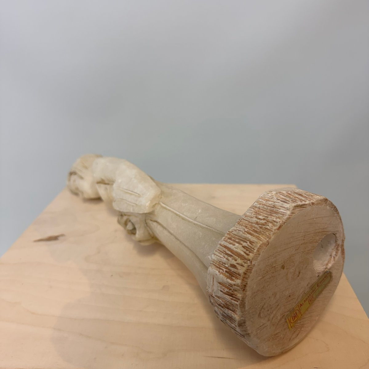 Statue en albâtre représentant une femme asiatique-photo-4