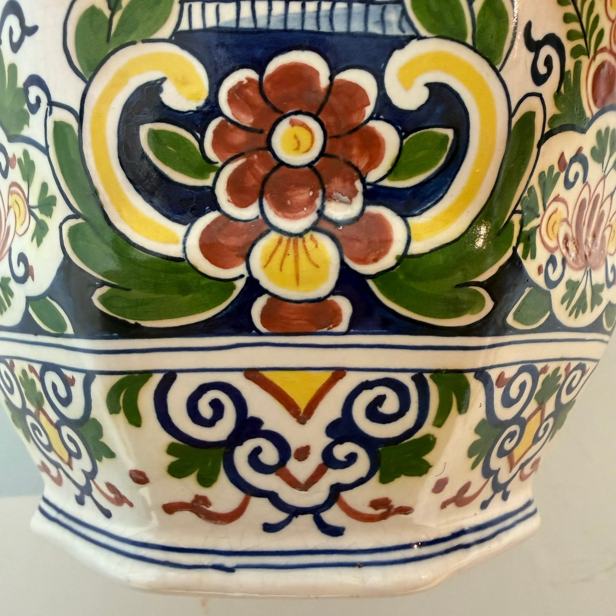 Antique Boch Frères Vase With Lid-photo-3