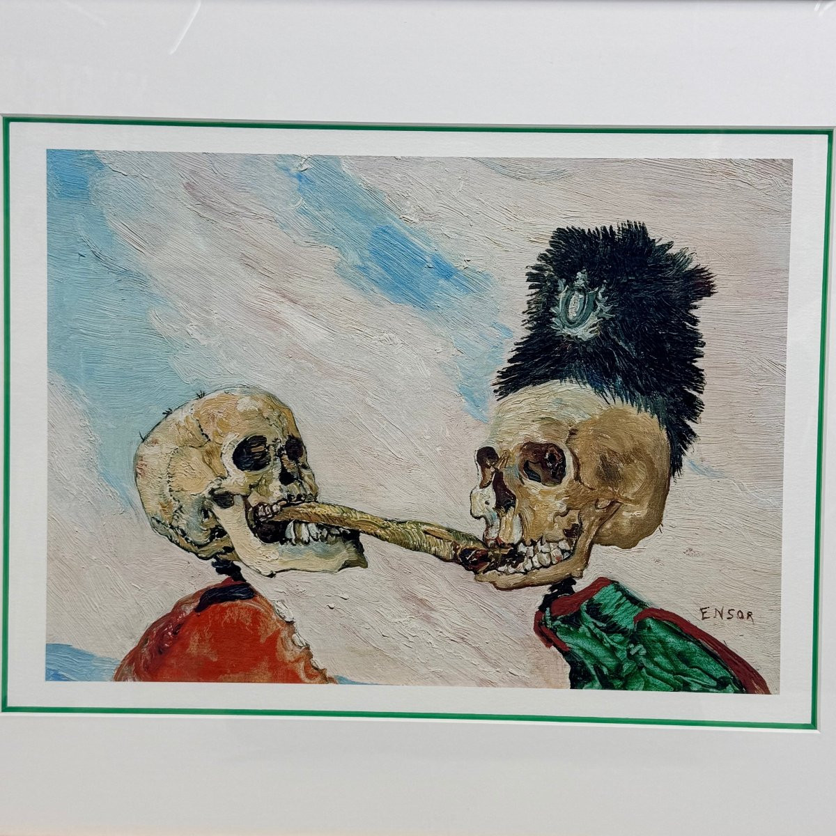 « Squelettes se disputant un hareng fumé » d'après James Ensor-photo-2