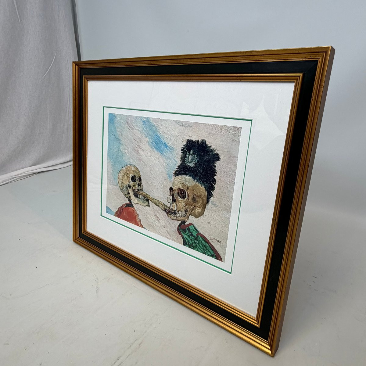 « Squelettes se disputant un hareng fumé » d'après James Ensor-photo-4