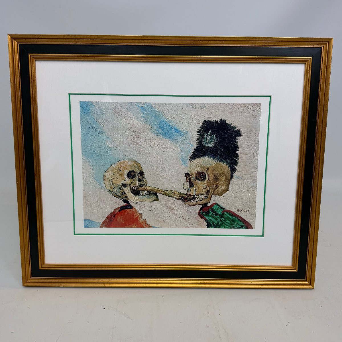 « Squelettes se disputant un hareng fumé » d'après James Ensor-photo-6